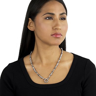 Southwest Spirit® Sterling Silver and Bead Toggle Necklace