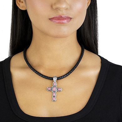 Southwest Spirit® Sterling Silver and Turquoise Cross Pendant