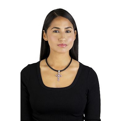 Southwest Spirit® Sterling Silver and Turquoise Cross Pendant