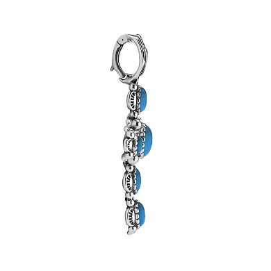 Southwest Spirit® Sterling Silver and Turquoise Cross Pendant
