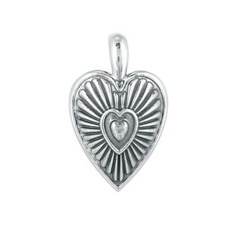 Southwest Spirit® Sterling Silver Bold Heart Pendant