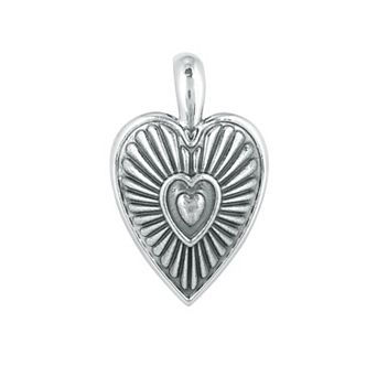 Southwest Spirit® Sterling Silver Bold Heart Pendant