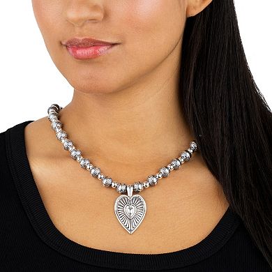 Southwest Spirit® Sterling Silver Bold Heart Pendant