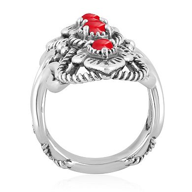 Southwest Spirit® Sterling Silver and Turquoise Elongated Ring