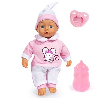 Bayer Design Interactive 14-inch Pink Mouse Baby Doll
