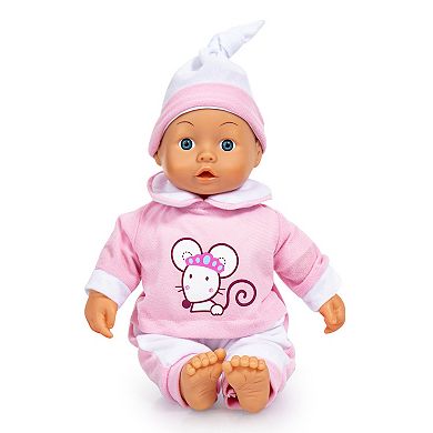 Bayer Design Interactive 14-inch Pink Mouse Baby Doll
