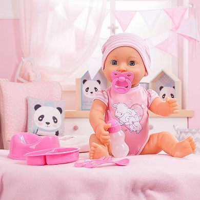 Bayer Design Piccolina 16-inch Pink Sheep Newborn Baby Doll