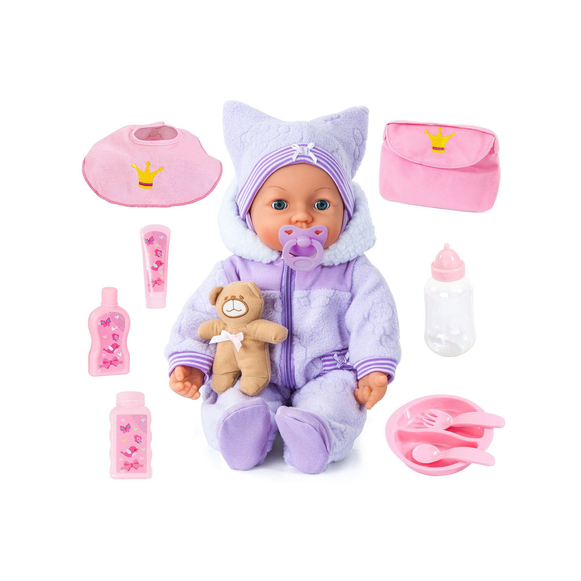 Bayer Ulba Piccolina Magic Eyes 18-inch Baby Doll, Multi