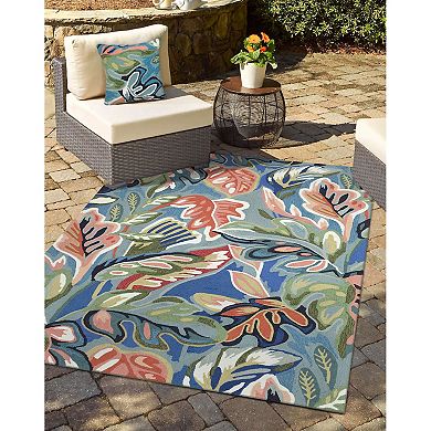 Liora Manne Tufted Tropical Indoor/Outdoor Pillow