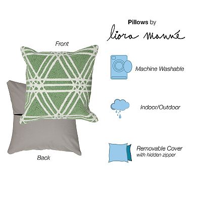 Liora Manne Hex Design Indoor/Outdoor Pillow