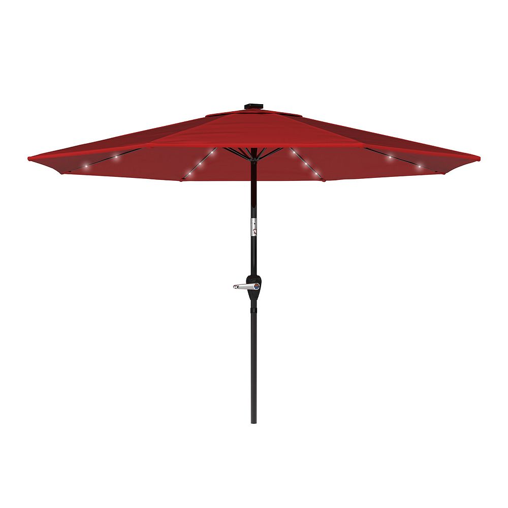 Pure Garden Solar LED 10-ft. Patio Umbrella