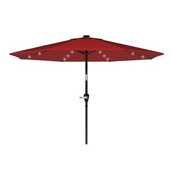 Pure Garden Solar LED 10-ft. Patio Umbrella