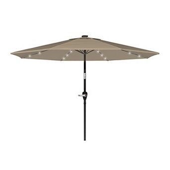 Pure Garden Solar LED 10-ft. Patio Umbrella