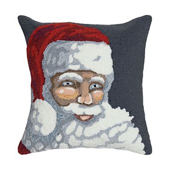 Liora Manne Frontporch Santa Indoor / Outdoor Throw Pillow