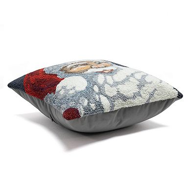 Liora Manne Frontporch Santa Indoor / Outdoor Throw Pillow