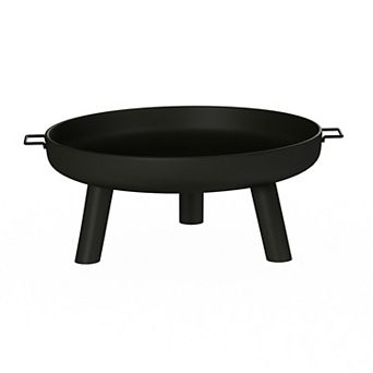 Pure Garden 27.5 in Outdoor Fire Pit with Handles and Cover