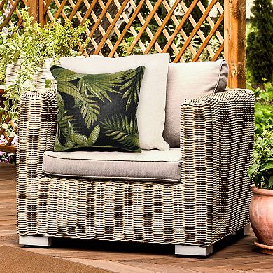 Liora Manne Marina Jungle Leaves Indoor/Outdoor Pillow