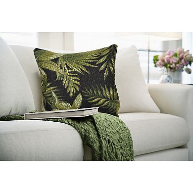 Liora Manne Marina Jungle Leaves Indoor/Outdoor Pillow