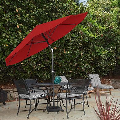 Pure Garden 50-lb Fillable Freestanding Outdoor Patio Umbrella Stand