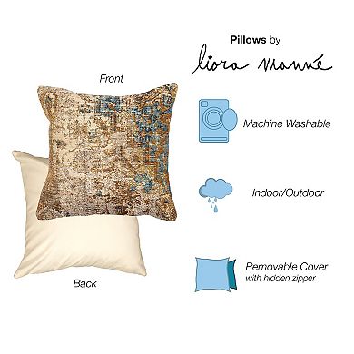 Liora Manne Marina Medallion Indoor / Outdoor Throw Pillow