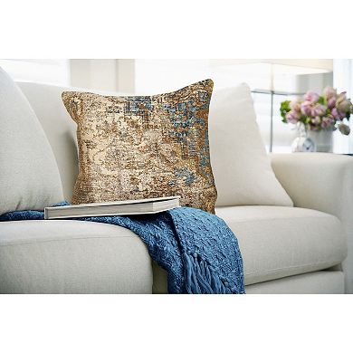 Liora Manne Marina Medallion Indoor / Outdoor Throw Pillow