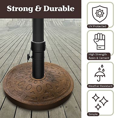 Pure Garden 34-lb Freestanding Weighted Outdoor Patio Umbrella Base