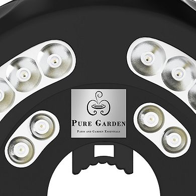 Pure Garden Rechargeable 3-Brightness Outdoor Patio Umbrella Light