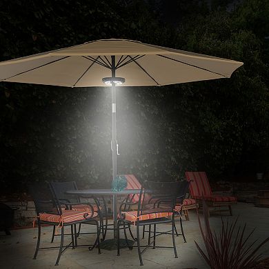 Pure Garden Rechargeable 3-Brightness Outdoor Patio Umbrella Light