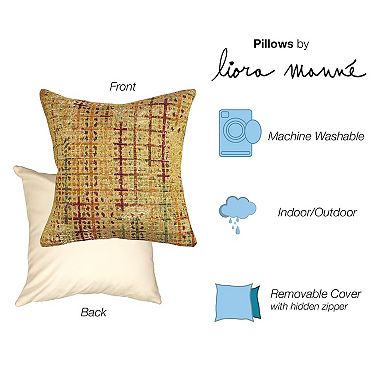 Liora Manne Marina Sienna Indoor / Outdoor Throw Pillow