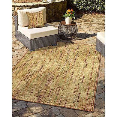 Liora Manne Marina Sienna Indoor / Outdoor Throw Pillow