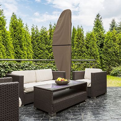 Pure Garden Heavy-Duty Waterproof Offset Outdoor Patio Umbrella Cover