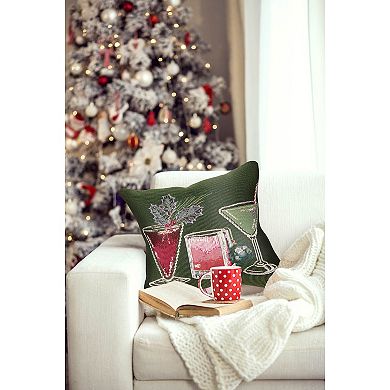 Liora Manne Marina Let's Get Jolly Indoor / Outdoor Throw Pillow