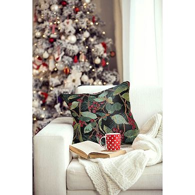 Liora Manne Marina Holly Field Indoor / Outdoor Throw Pillow
