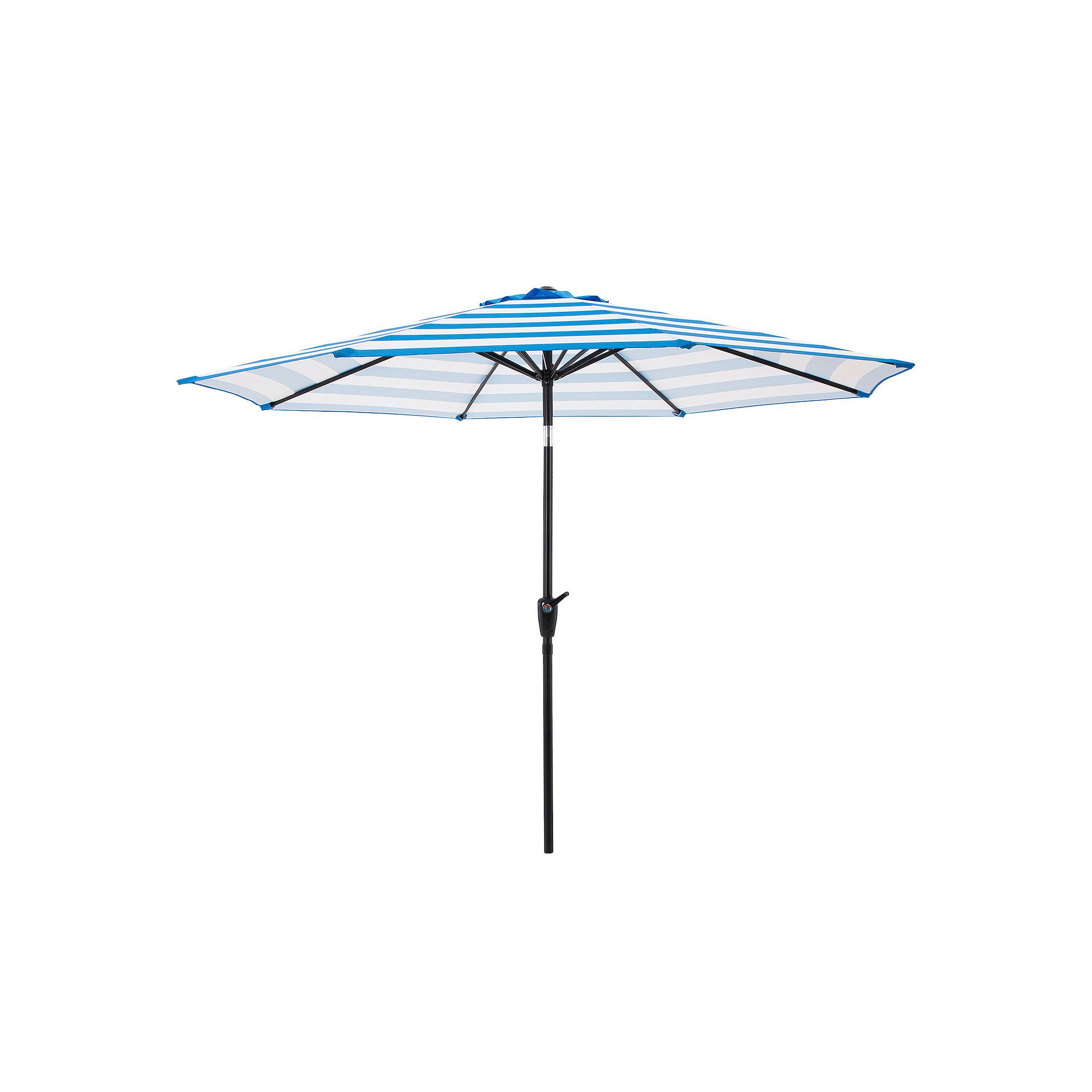 Pure Garden 9-ft. Striped Outdoor Patio Umbrella, Blue White