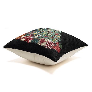 Liora Manne Marina Oh Christmas Tree Indoor / Outdoor Throw Pillow