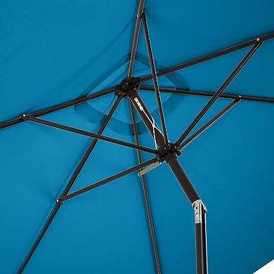 Pure Garden 10-ft Rectangular Easy Crank Outdoor Patio Umbrella