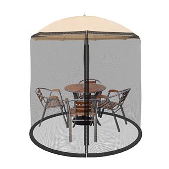 Pure Garden Mosquito Net for 7.5-ft. Patio Umbrellas