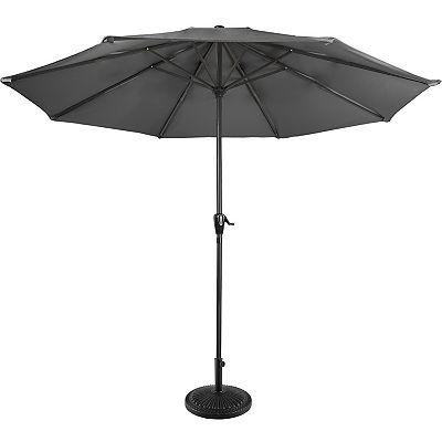 9' patio umbrella frame Classic 9 Foot Umbrella - Galtech Wood Market Umbrella Frame