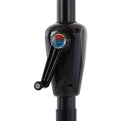 Pure Garden 9-ft. Easy Crank Outdoor Patio Umbrella with Vented Canopy