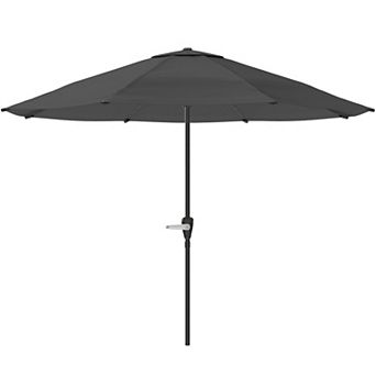 Pure Garden 9-ft. Easy Crank Outdoor Patio Umbrella with Vented Canopy