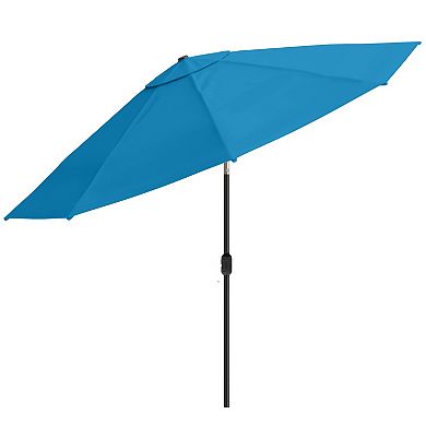 Pure Garden 10-ft 32-Solar LED Light Outdoor Patio Umbrella