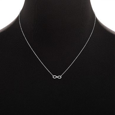 PRIMROSE Sterling Silver Infinity Symbol Necklace