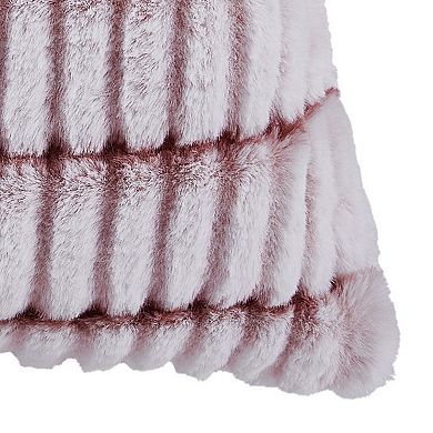VCNY Home Henry 20" x 20" Jacquard Faux Fur Throw Pillow