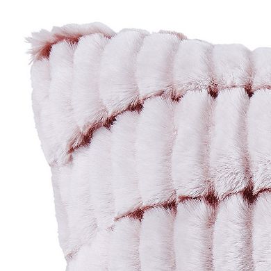 VCNY Home Henry 20" x 20" Jacquard Faux Fur Throw Pillow
