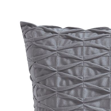 VCNY Home Smocked Geometric Throw Pillow