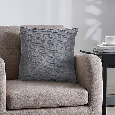 VCNY Home Smocked Geometric Throw Pillow