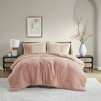 510 Design Jaden Soft Washed Color Block Comforter Set