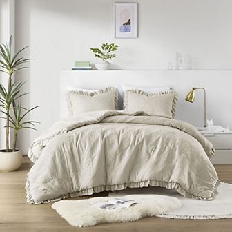 510 Design Phoebe Diamond Quilted Ruffle Edge Comforter Set