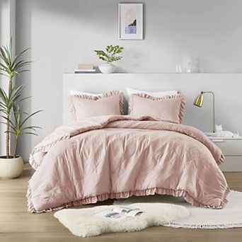 510 Design Phoebe Diamond Quilted Ruffle Edge Comforter Set