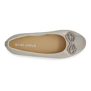 BCBG Girls Tiara Little Kids Girls' Ivory Ballet Flat